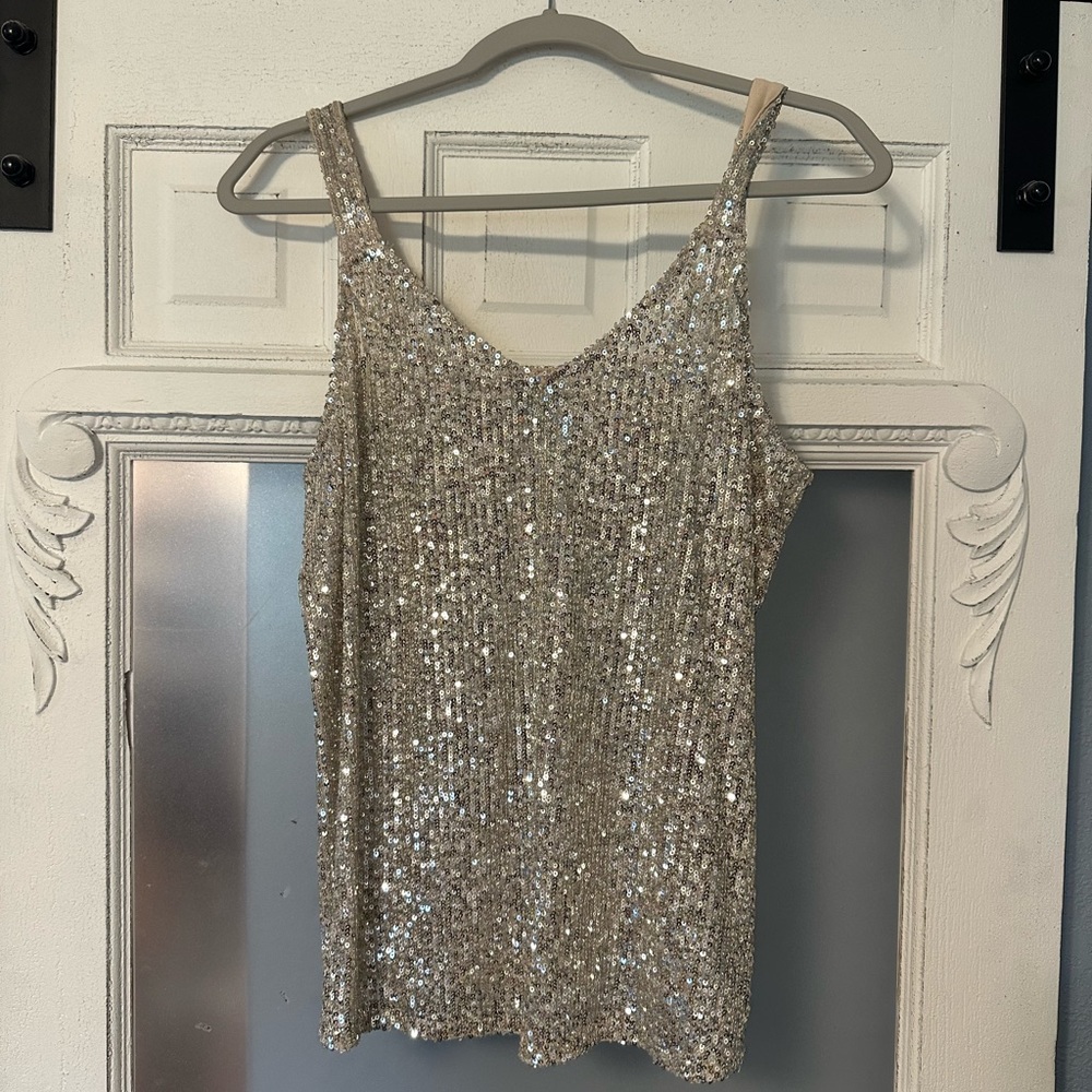 NWT Daytrip Sequin Tank Top | size small